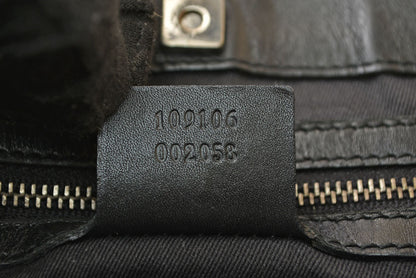 グッチ ショルダーバッグ GUCCI ヴィンテージ 109106 GGキャンバス メッセンジャーバッグ GGブラック/ブラック【中古】
