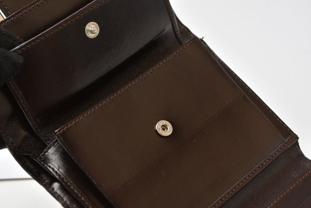 フェンディ 財布/二つ折 FENDI 折財布 ZUCCA/ズッカ柄 8M0011 ブラウン【中古】