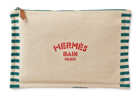 エルメス ポーチ HERMES OPTIMIST 24 CASE オプティミスト24 ケース/ポーチ 小物入れ グリーンマルチ レディース メンズ【中古】