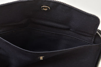 エルメス 財布 HERMES ミニ財布/2折り財布 エールライン パースPM コインケース キャンバス グレー【中古】