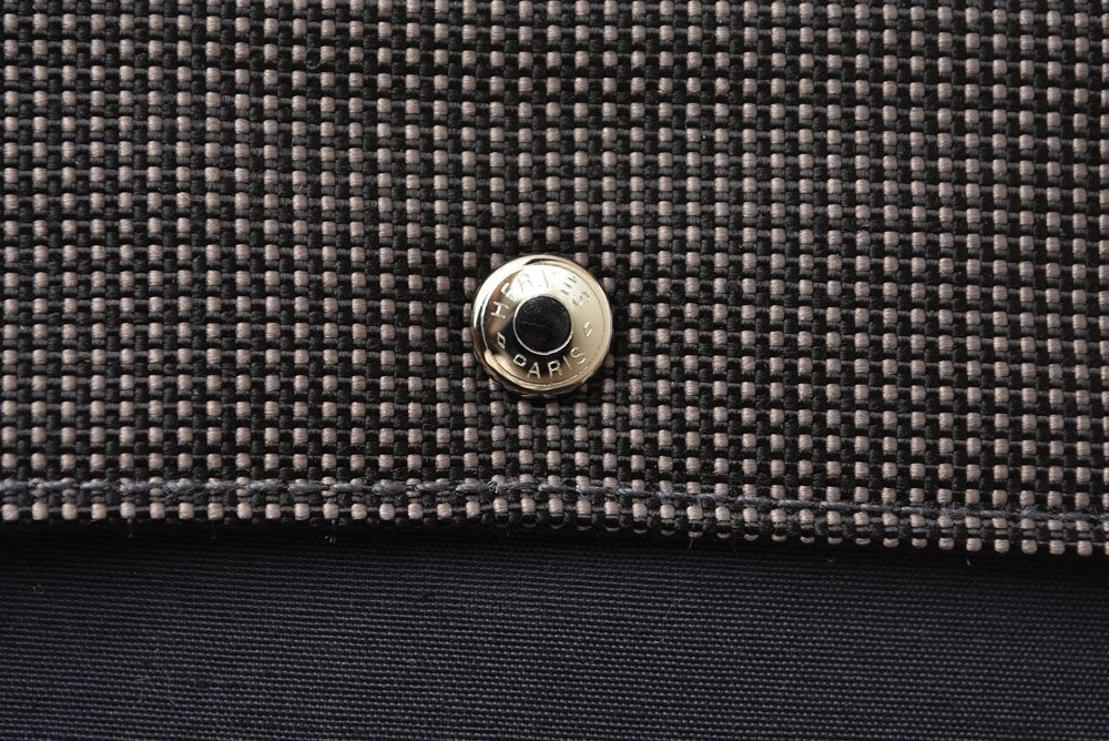エルメス 財布 HERMES ミニ財布/2折り財布 エールライン パースPM コインケース キャンバス グレー【中古】
