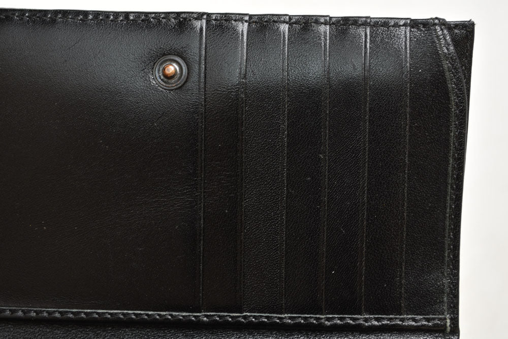 フェンディ 財布/二つ折 FENDI 折財布 8M0029 ZUCCA/ズッカ柄 ブラック【中古】