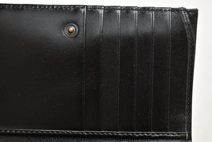 フェンディ 財布/二つ折 FENDI 折財布 8M0029 ZUCCA/ズッカ柄 ブラック【中古】