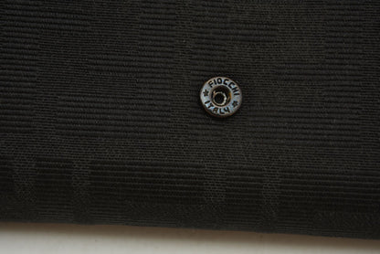 フェンディ 財布/二つ折 FENDI 折財布 8M0029 ZUCCA/ズッカ柄 ブラック【中古】