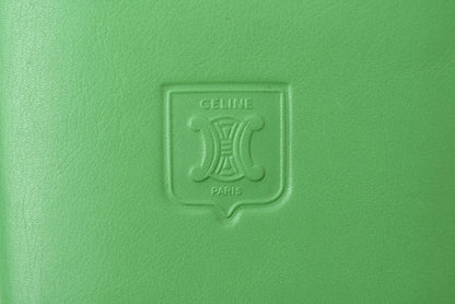 セリーヌ 財布/二つ折 CELINE ヴィンテージ トリオンフ 型押し レザー グリーン メンズ【中古】