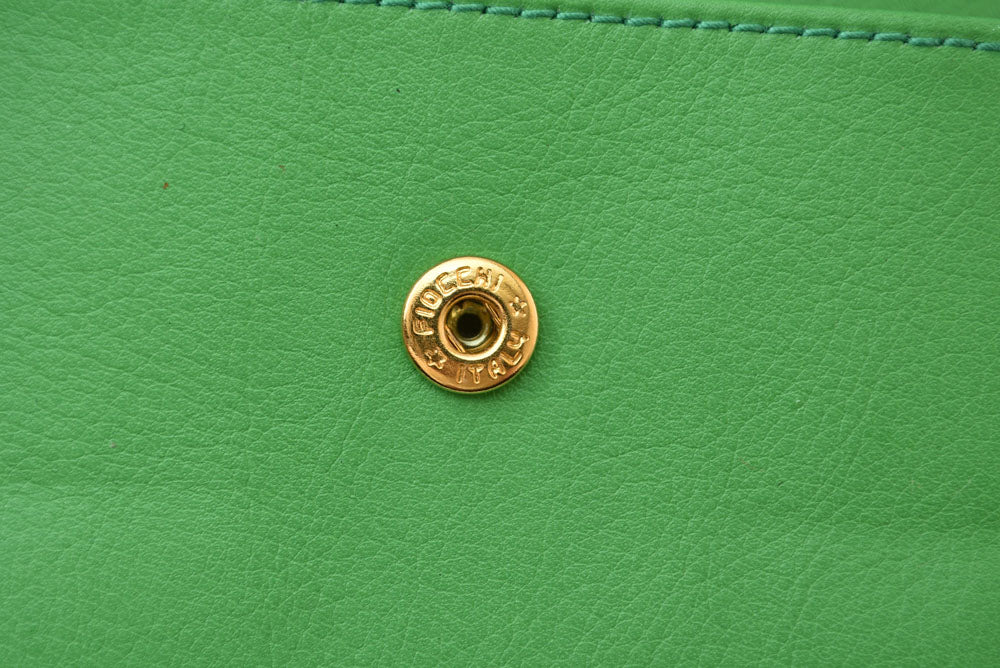 セリーヌ 財布/二つ折 CELINE ヴィンテージ トリオンフ 型押し レザー グリーン メンズ【中古】