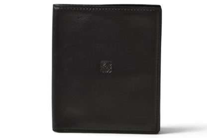 ロエベ 財布/札入れ LOEWE ヴィンテージ 二つ折り/折財布 アナグラム ブラック メンズ【中古】