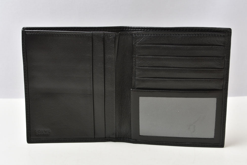 ロエベ 財布/札入れ LOEWE ヴィンテージ 二つ折り/折財布 アナグラム ブラック メンズ【中古】
