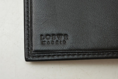ロエベ 財布/札入れ LOEWE ヴィンテージ 二つ折り/折財布 アナグラム ブラック メンズ【中古】