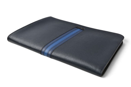プラダ クラッチバッグ/セカンドバッグ PRADA サフィアーノ レザー AV5841 ネイビー メンズ 【中古】