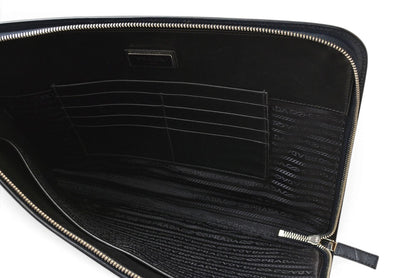 プラダ クラッチバッグ/セカンドバッグ PRADA サフィアーノ レザー AV5841 ネイビー メンズ 【中古】