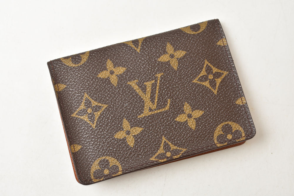 ルイヴィトン パスケース/カードケース LOUIS VUITTON モノグラム ポルト2カルト ヴェルティカル 定期入れ M60533【中古】