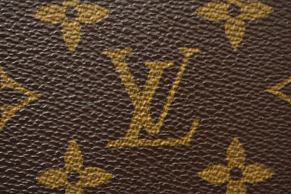 ルイヴィトン パスケース/カードケース LOUIS VUITTON モノグラム ポルト2カルト ヴェルティカル 定期入れ M60533【中古】