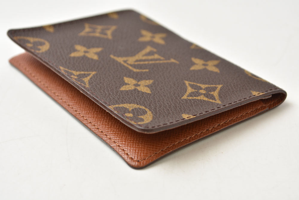 ルイヴィトン パスケース/カードケース LOUIS VUITTON モノグラム ポルト2カルト ヴェルティカル 定期入れ M60533【中古】