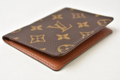 ルイヴィトン パスケース/カードケース LOUIS VUITTON モノグラム ポルト2カルト ヴェルティカル 定期入れ M60533【中古】