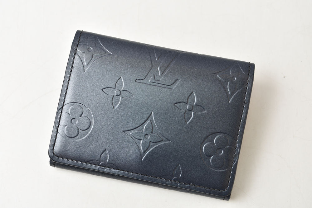 ルイヴィトン コインケース/カードケース LOUIS VUITTON ラドロー M65125 モノグラムマット ブルー【中古】