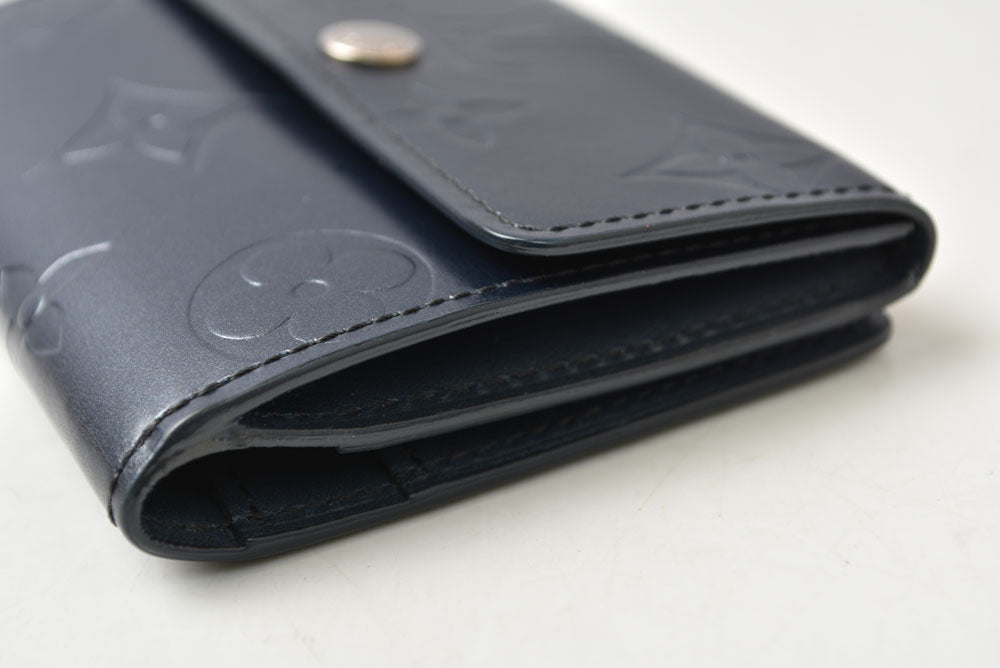 ルイヴィトン コインケース/カードケース LOUIS VUITTON ラドロー M65125 モノグラムマット ブルー【中古】