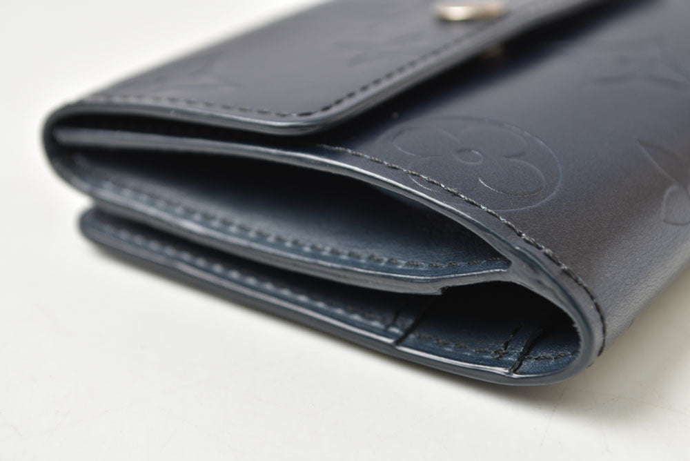 ルイヴィトン コインケース/カードケース LOUIS VUITTON ラドロー M65125 モノグラムマット ブルー【中古】