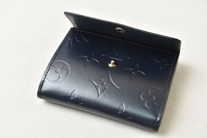 ルイヴィトン コインケース/カードケース LOUIS VUITTON ラドロー M65125 モノグラムマット ブルー【中古】