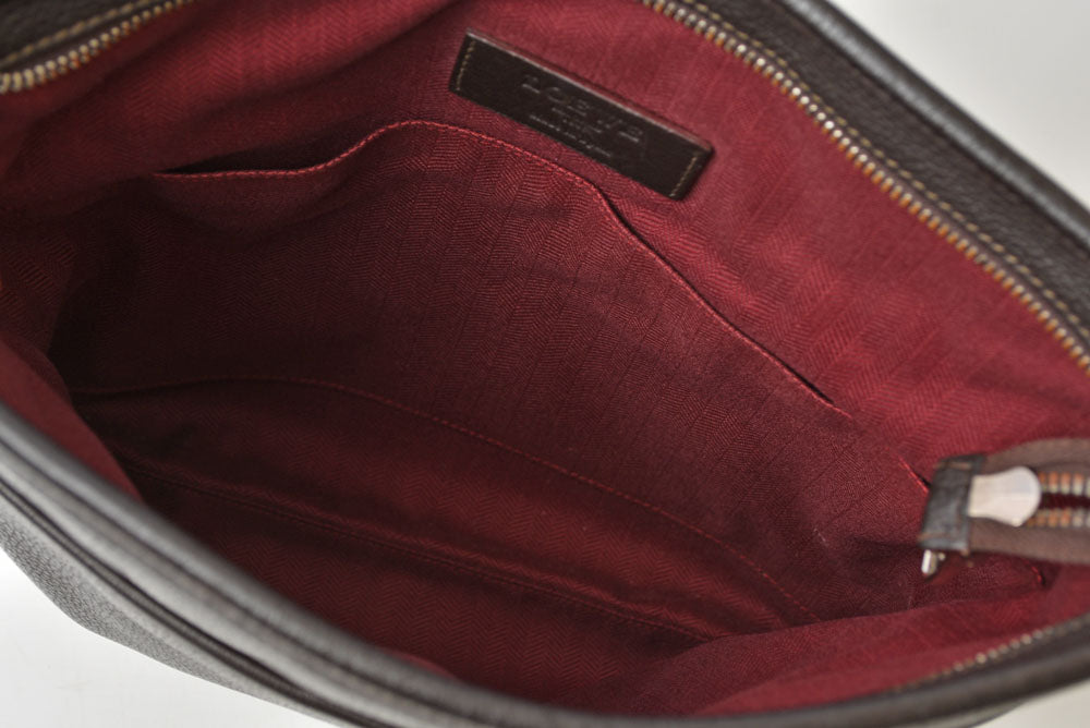 ロエベ ショルダーバッグ/メッセンジャーバッグ ヴィンテージ LOEWE メンズ レザー ダークブラウン【中古】