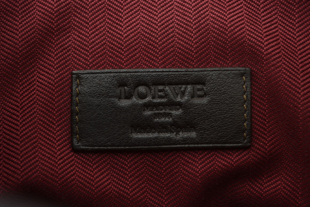 ロエベ ショルダーバッグ/メッセンジャーバッグ ヴィンテージ LOEWE メンズ レザー ダークブラウン【中古】