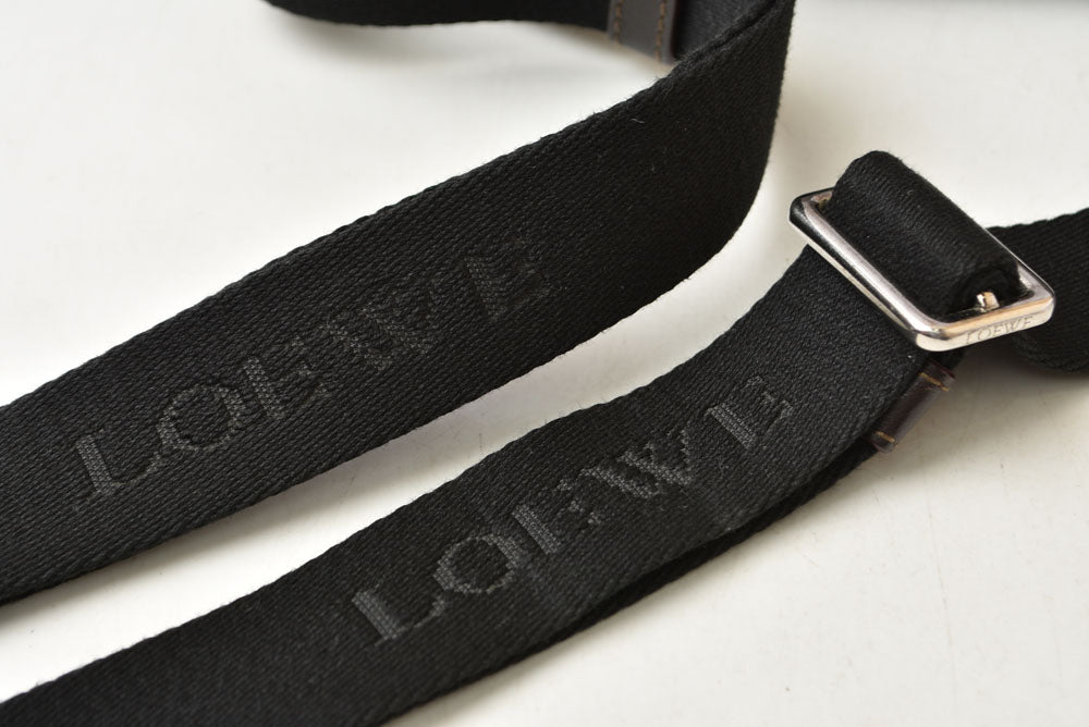 ロエベ ショルダーバッグ/メッセンジャーバッグ ヴィンテージ LOEWE メンズ レザー ダークブラウン【中古】