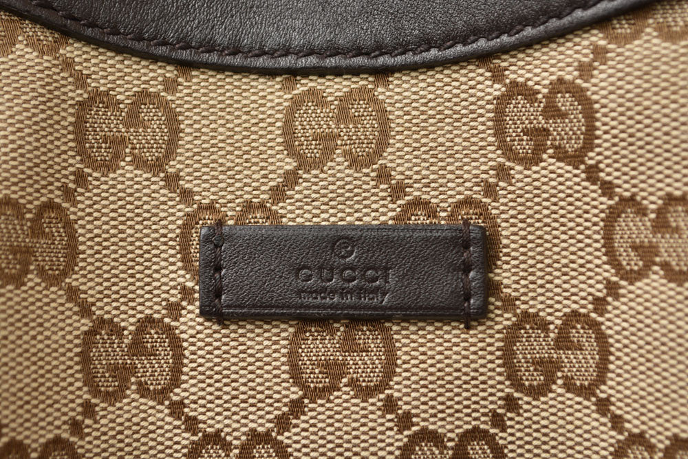 グッチ トートバッグ/ショッピングバッグ GUCCI 388919 GGキャンバス ベージュ ブラウン レディース A4収納可能【中古】