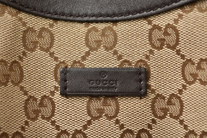 グッチ トートバッグ/ショッピングバッグ GUCCI 388919 GGキャンバス ベージュ ブラウン レディース A4収納可能【中古】