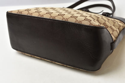 グッチ ハンドバッグ/セミショルダーバッグ GUCCI バッグ 107757 GGキャンバス ブラウン/ベージュ レディース【中古】