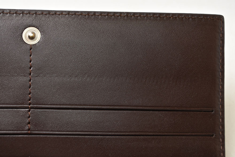 ロエベ 財布 LOEWE アナグラム 2つ折り/長財布 PVC/レザー ブラウン レディース メンズ【中古】