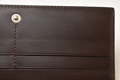 ロエベ 財布 LOEWE アナグラム 2つ折り/長財布 PVC/レザー ブラウン レディース メンズ【中古】