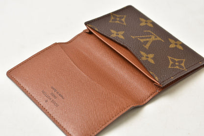 ルイヴィトン 名刺入れ/カードケース LOUIS VUITTON アンヴェロップ・カルト ドゥ ヴィジット モノグラム M62920【中古】