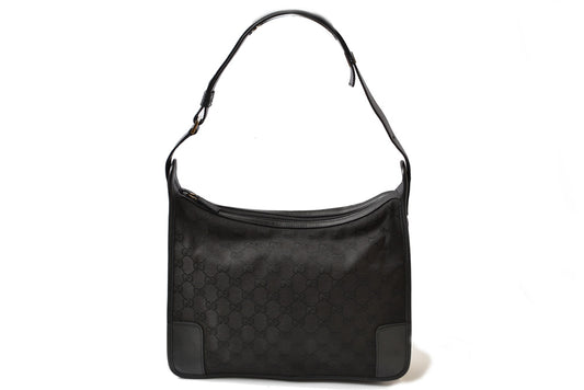 グッチ ショルダーバッグ GUCCI ヴィンテージ バッグ/肩掛け/ワンショルダー GGキャンバス 001 4205 GGブラック レディース【中古】