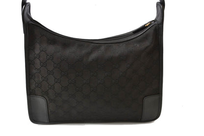 グッチ ショルダーバッグ GUCCI ヴィンテージ バッグ/肩掛け/ワンショルダー GGキャンバス 001 4205 GGブラック レディース【中古】