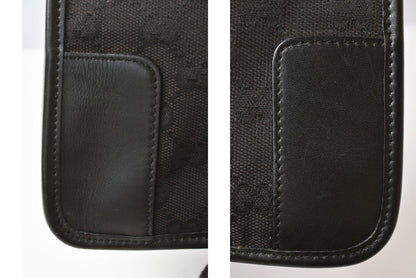 グッチ ショルダーバッグ GUCCI ヴィンテージ バッグ/肩掛け/ワンショルダー GGキャンバス 001 4205 GGブラック レディース【中古】