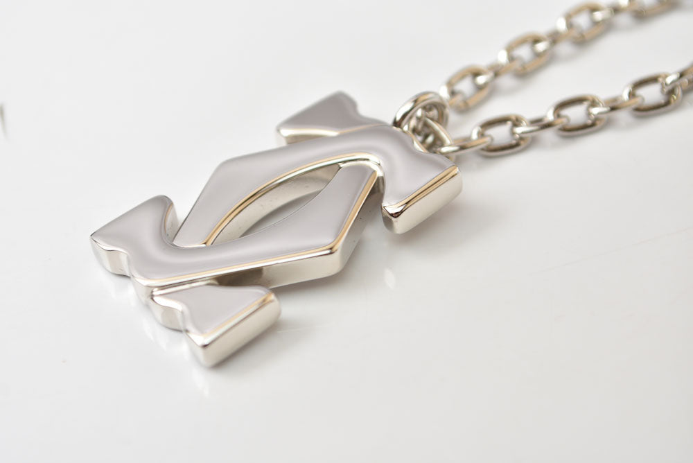 カルティエ バッグチャーム キーホルダー Cartier 2C ロゴ ペンダントトップ アクセサリー メンズ/レディース【中古】