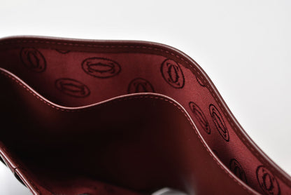 カルティエ 折財布/二つ折り財布 ヴィンテージ Cartier メンズ財布 マスト ドゥ カルティエ ボルドー L3000451【中古】