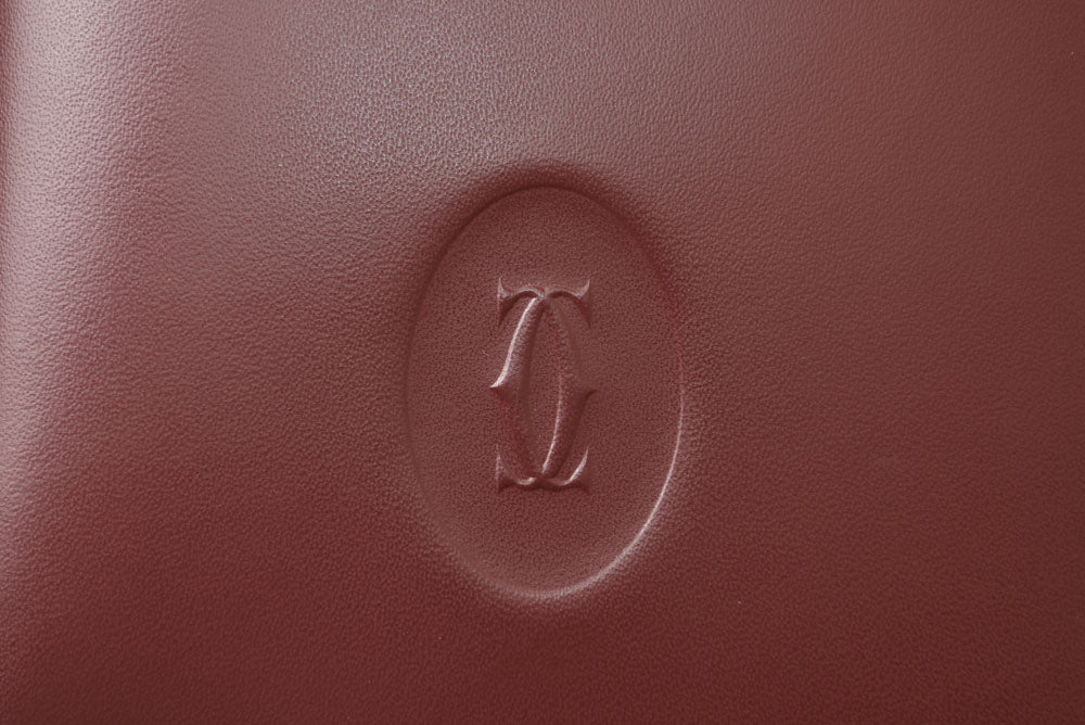 カルティエ 折財布/二つ折り財布 ヴィンテージ Cartier メンズ財布 マスト ドゥ カルティエ ボルドー L3000451【中古】
