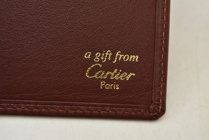 カルティエ カードケース/ハンドミラー ノベルティ Cartier ヴィンテージ マスト ドゥ カルティエ ボルドー【中古】