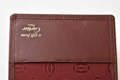 カルティエ カードケース/ハンドミラー ノベルティ Cartier ヴィンテージ マスト ドゥ カルティエ ボルドー【中古】
