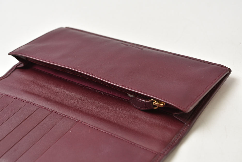 クリスチャン ディオール 財布 Christian Dior 長財布 トロッター柄/ジャガード チェリー ヴィンテージ オールド【中古】