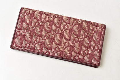 クリスチャン ディオール 財布 Christian Dior 長財布 トロッター柄/ジャガード チェリー ヴィンテージ オールド【中古】