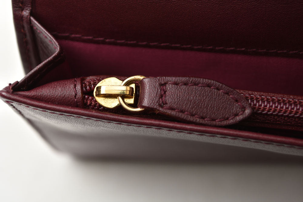 クリスチャン ディオール 財布 Christian Dior 長財布 トロッター柄/ジャガード チェリー ヴィンテージ オールド【中古】