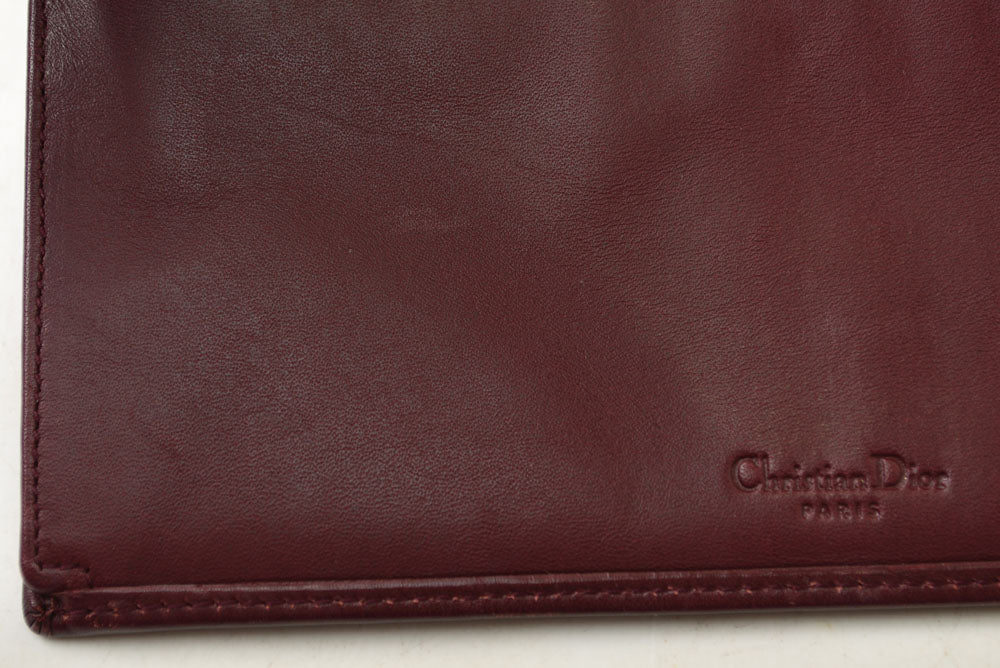 クリスチャン ディオール 財布 Christian Dior 長財布 トロッター柄/ジャガード チェリー ヴィンテージ オールド【中古】