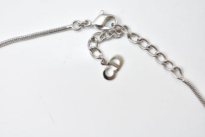 クリスチャンディオール ネックレス Christian Dior Dロゴ/シルバー【中古】