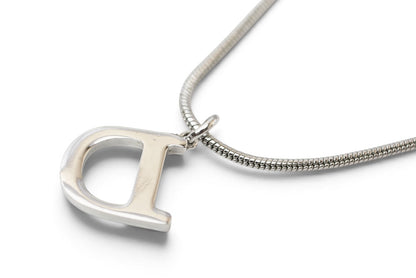 クリスチャンディオール ネックレス Christian Dior Dロゴ/シルバー【中古】