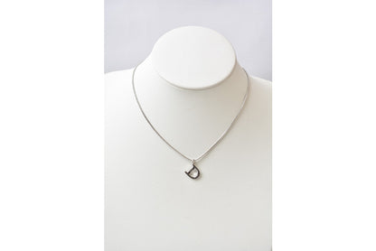 クリスチャンディオール ネックレス Christian Dior Dロゴ/シルバー【中古】