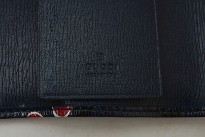 グッチ キーケース GUCCI ダブルG ハートビート 309706 6連キーケース レザー ネイビー レディース【中古】