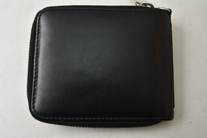 グッチ 財布 GUCCI 二つ折り財布 ジップアラウンド 336382 ブラック レザー/シェリーライン 札入れ メンズ【中古】