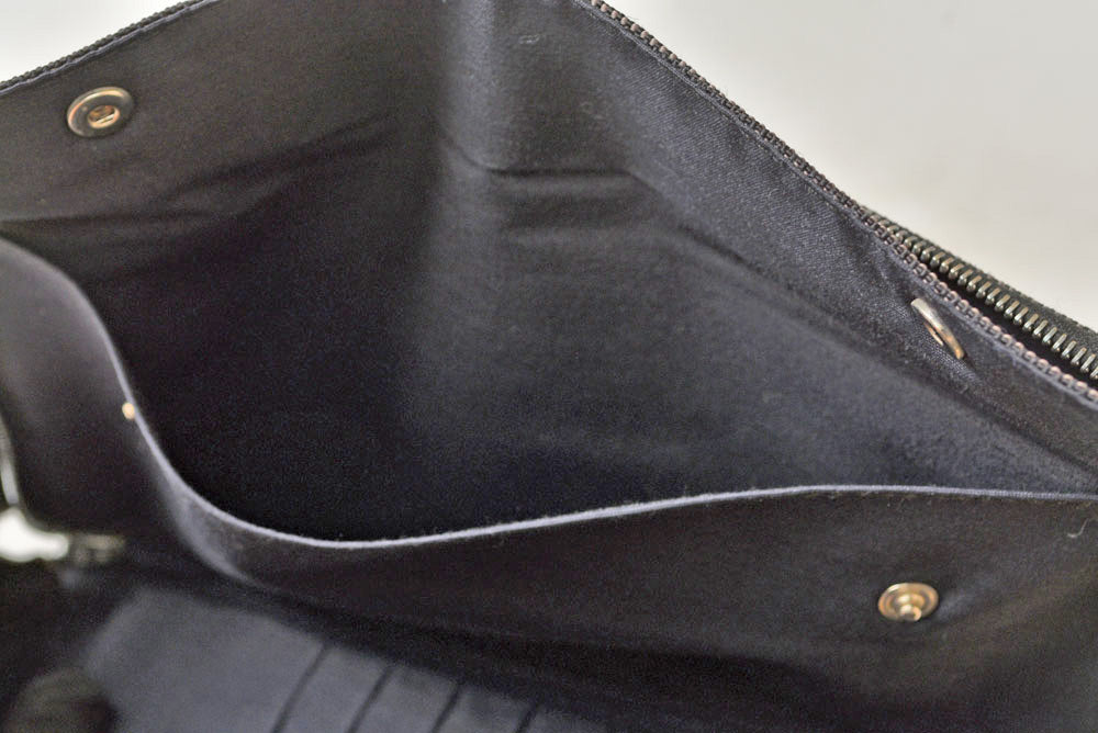 エルメス 財布 HERMES エールライン パースGM ラウンドファスナー 長財布 パスポートケース キャンバス グレー メンズ レディース【中古】